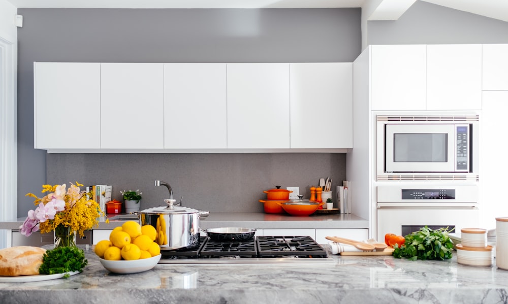 Eco kitchen with reusable cloths